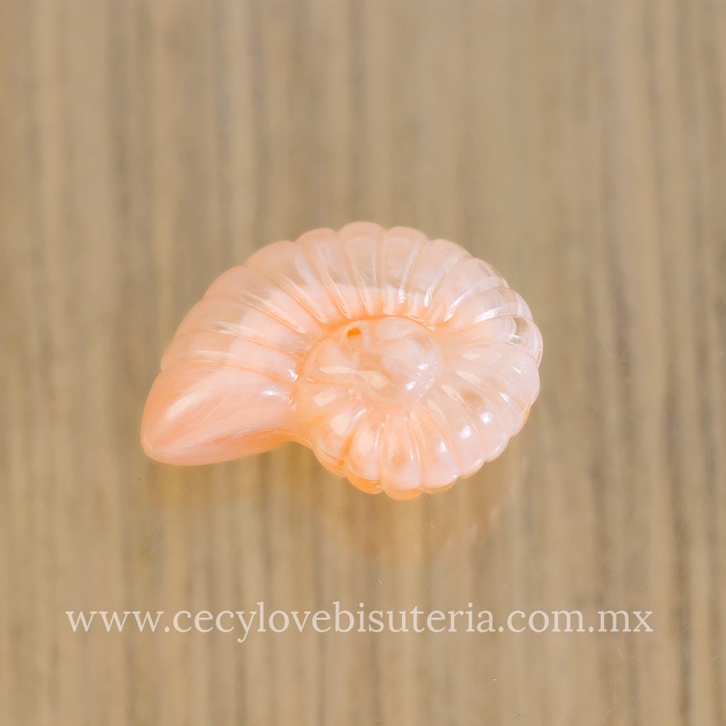 Caracol de Mar Acrílico Salmón