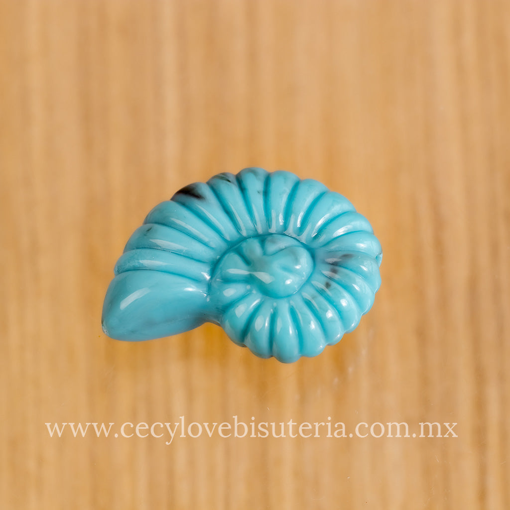 Caracol de Mar Acrílico Celeste