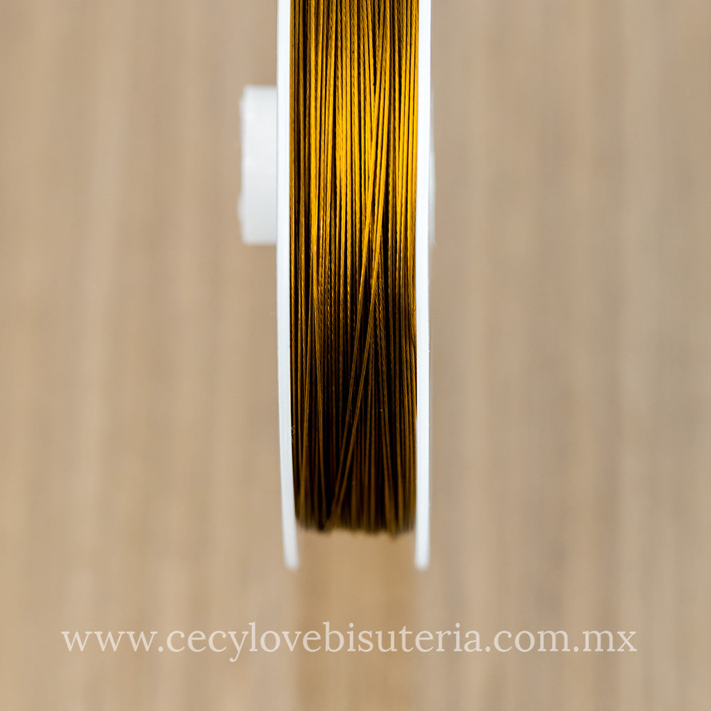 Hilo de Acero Plastificado Calibre .38 mm