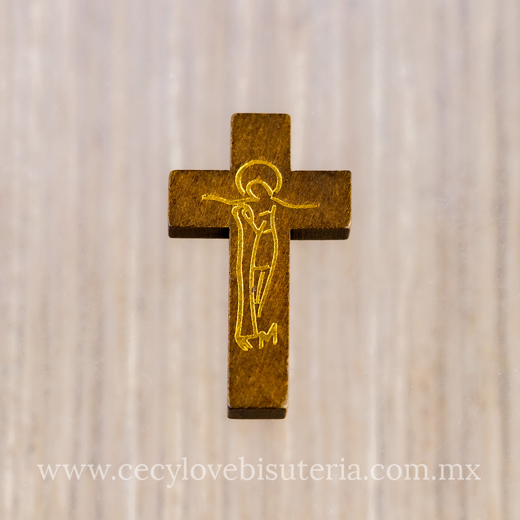 Dije Cruz de Madera