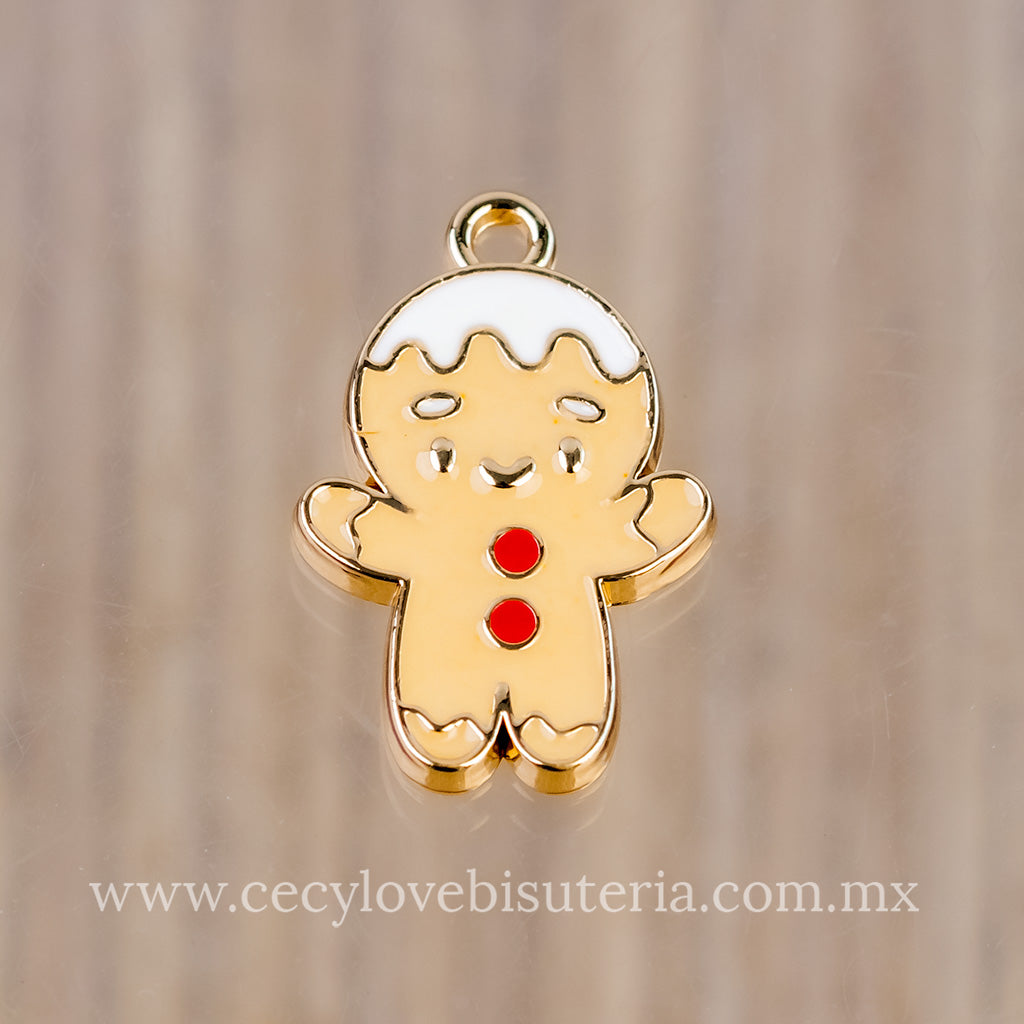 Dije Galleta de Jengibre Esmaltado