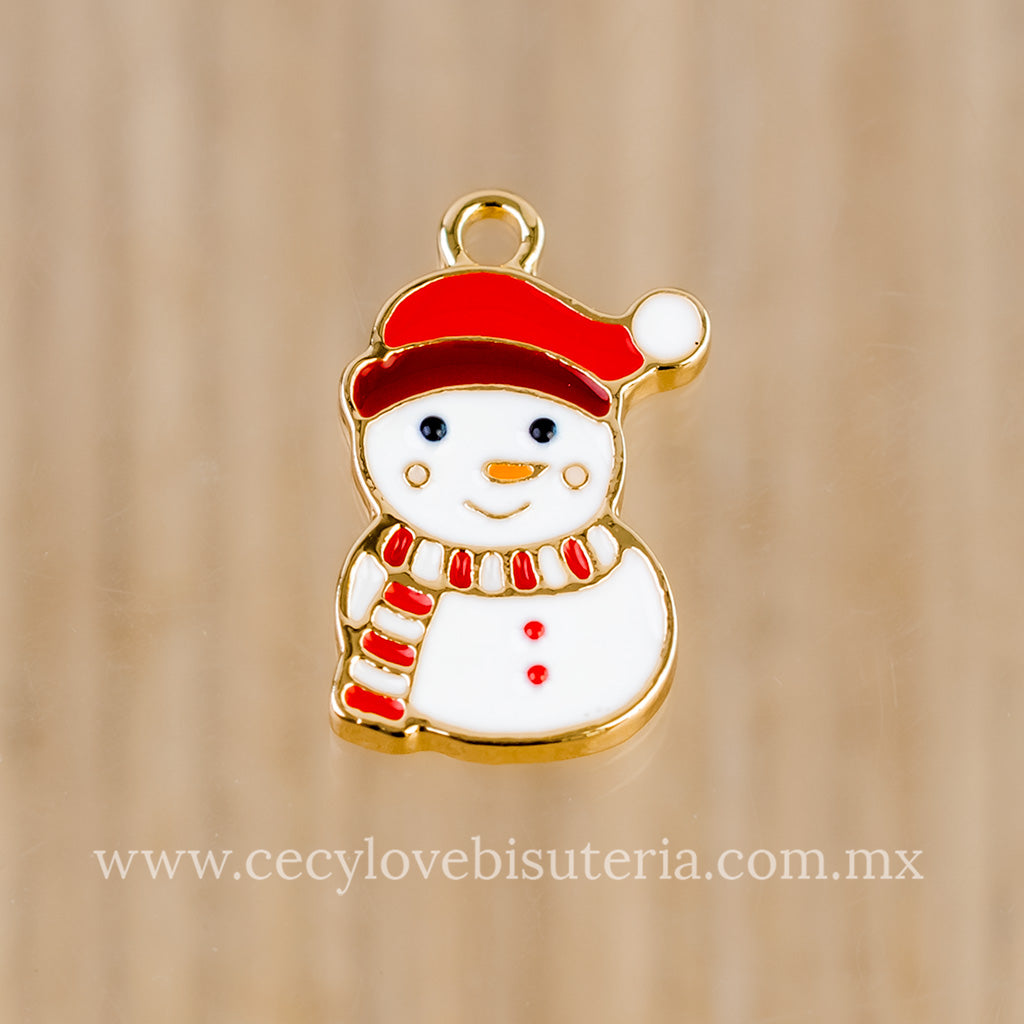 Dije Mono de Nieve Esmaltado