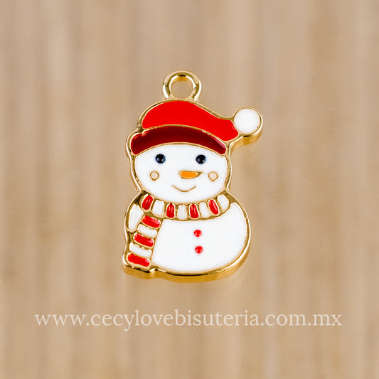 Dije Mono de Nieve Esmaltado
