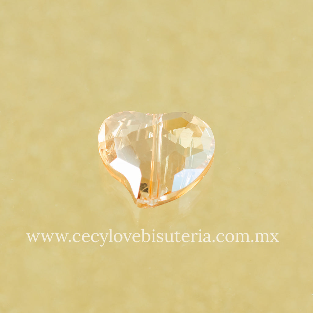 Cristal Corazón Golden