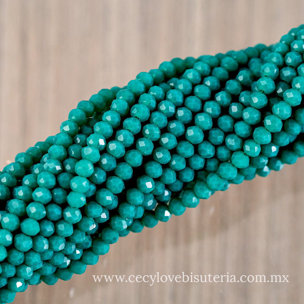 Cristal Rondel Jade 4 mm