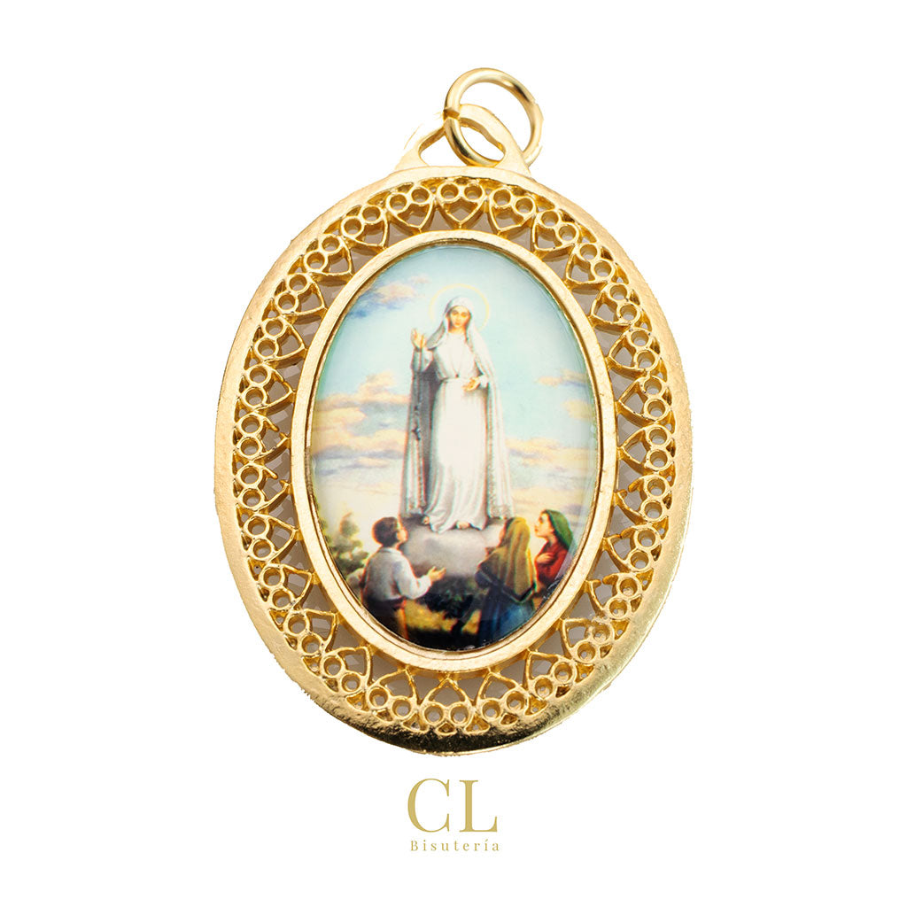 Medalla Ovalada Virgen de Fátima