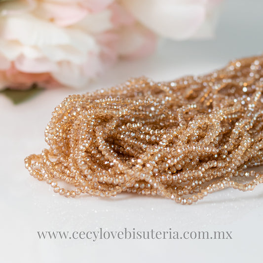 Cristal Rondel Golden 4 mm
