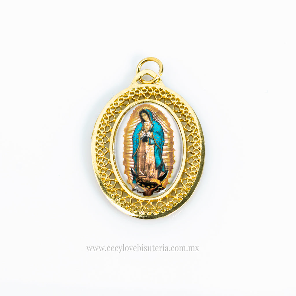 Medalla Ovalada Virgen de Guadalupe