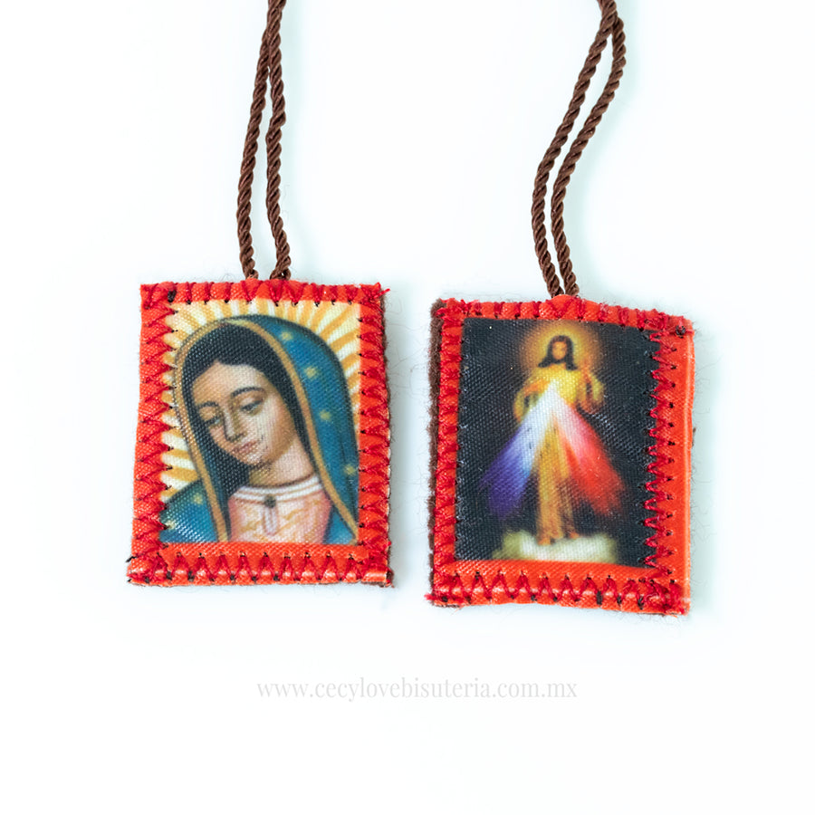 Escapulario Virgen de Guadalupe / Señor de la Misericordia