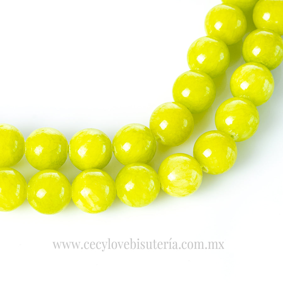 Jade Candy Verde Limón 12 mm