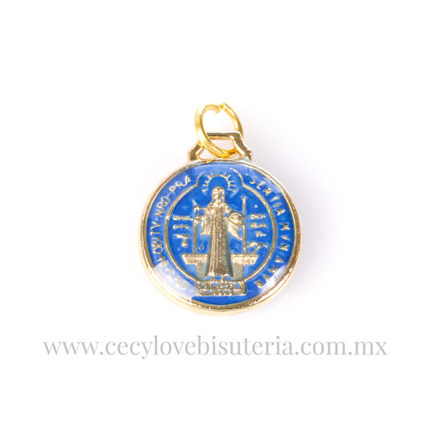 Medalla San Benito Celeste