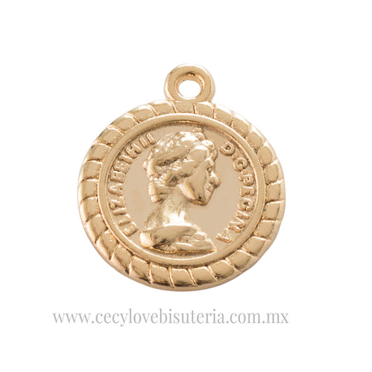 Dije Moneda Reina Elizabeth II