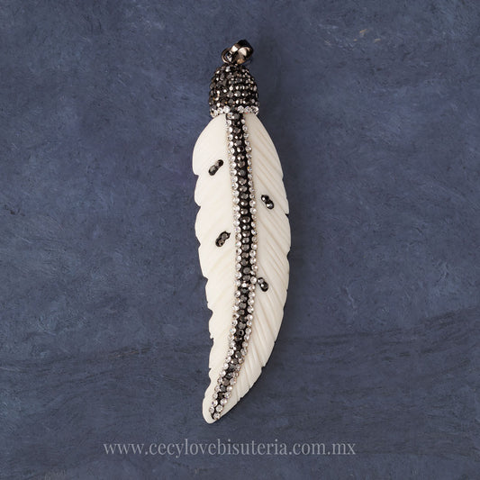 Pluma Blanca Micro Pave