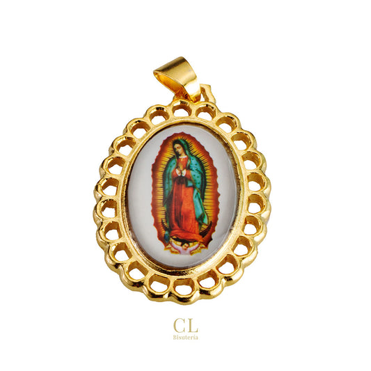 Medalla Ovalada Virgen de Guadalupe