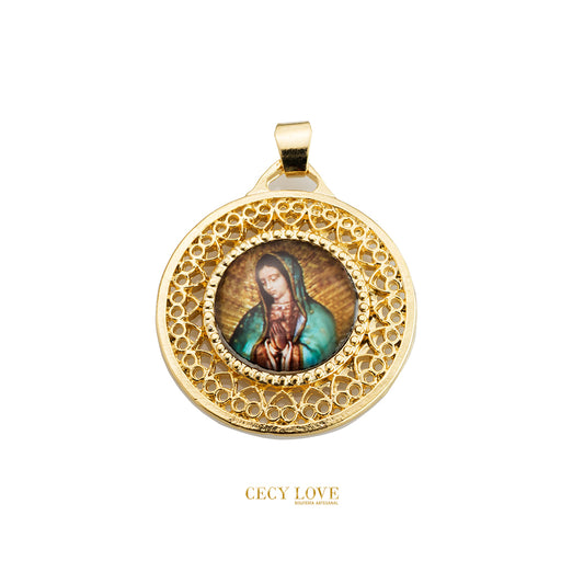 Medalla Redonda Virgen de Guadalupe