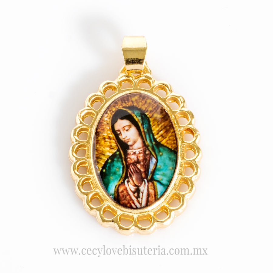 Medalla Ovalada Virgen De Guadalupe