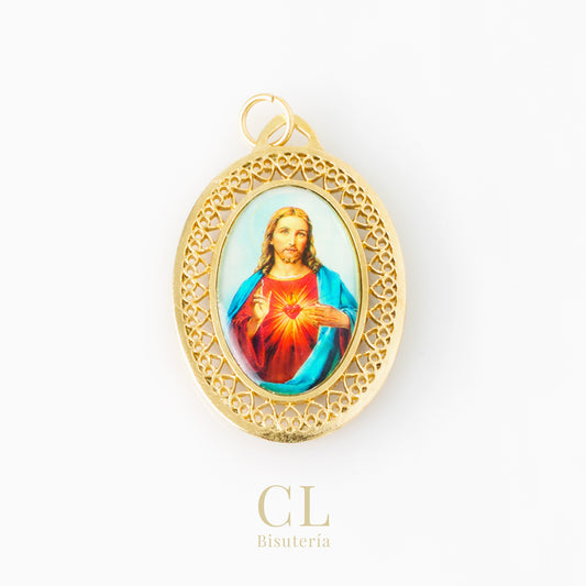 Medalla Ovalada Sagrado Corazón de Jesús