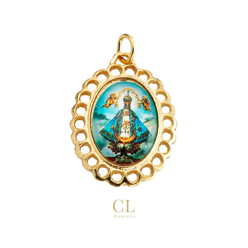 Medalla Ovalada Virgen de San Juan de Los Lagos