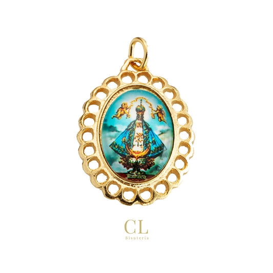 Medalla Ovalada Virgen de San Juan de Los Lagos