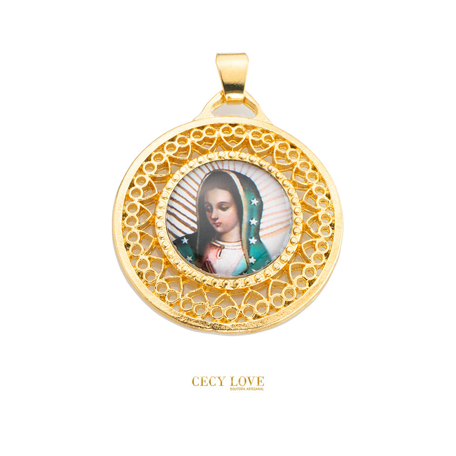 Medalla Redonda Virgen de Guadalupe